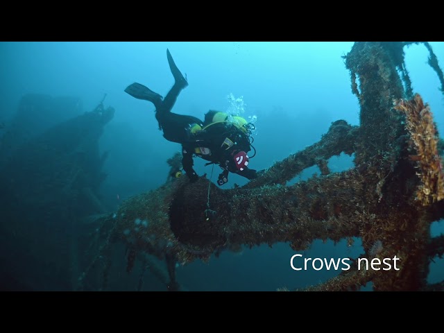 Black Watch - WW2 wreck diving outside Harstad in Northern Norway 