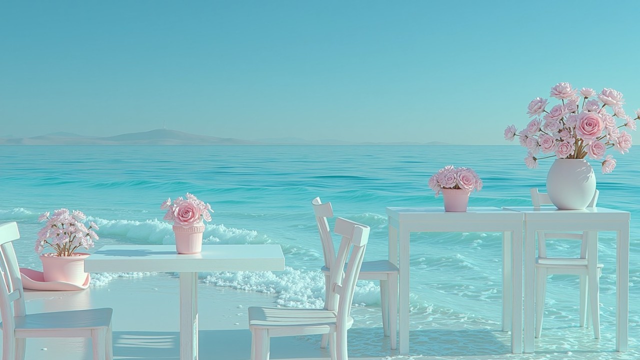 Прибрежное кафе Босса Нова Джаз ~ Расслабляющая утренняя атмосфера кофейни