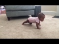 Kylahrose trying to crawl at 6 months