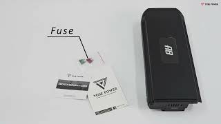 36V 10.4Ah374Wh12.8Ah473Wh E-Bike Rear Battery For Phylion Joycube Sf-03 Jceb360-11