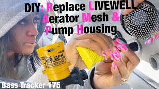 How to install Livewell Aerator Strainer & Aerator Pump Housing | DIY Bass Boat Restoration Ep. 4