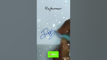 Rajkumar | 💫✍️ stylish signature #shorts #youtubeshorts #ytshorts #requested