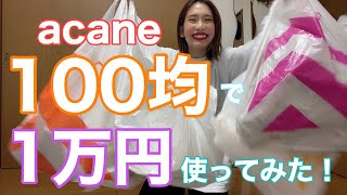 acane100均で1万円使ってみた！