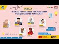 Webinar Tata Cara Penulisan dan Penata usahaan Blangko Ijazah SD Tahun 2024