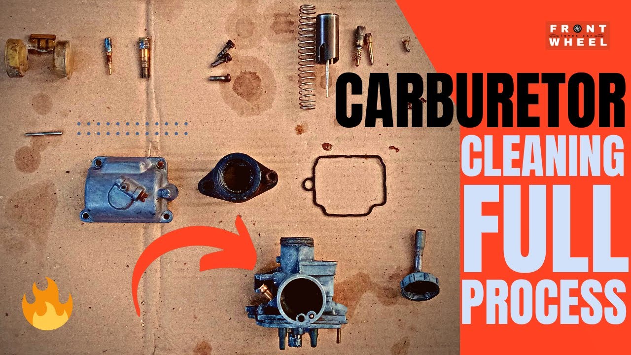 Engine carburetor cleaning full process | Front Wheel