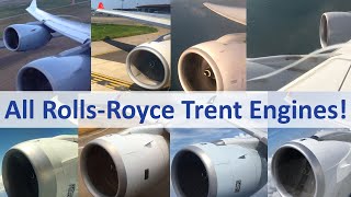 The Ultimate Trent Engine Take-off Sound Collection! All Rolls-Royce Engines during Takeoff!