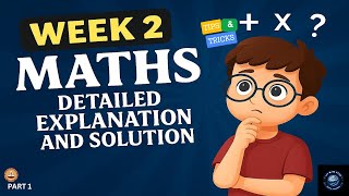 IIT Madras BS Online Degree Maths Graded Assignment Week 2 | iitmds star #iitmadrasbs