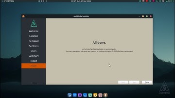 ArchShrike and ShrikeLinux got [changed to..] a new installer, Calamares Installer
