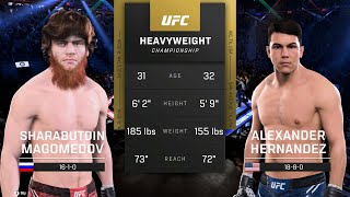 Sharabutdin Magomedov vs. Alexander Hernandez Full Fight - UFC 5 Fight Night