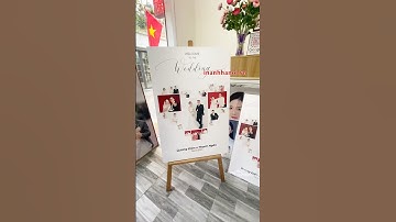 Mẫu ảnh cổng cưới 60 x 90 cm in chất liệu gỗ lụa tại inanhhanoi.vn