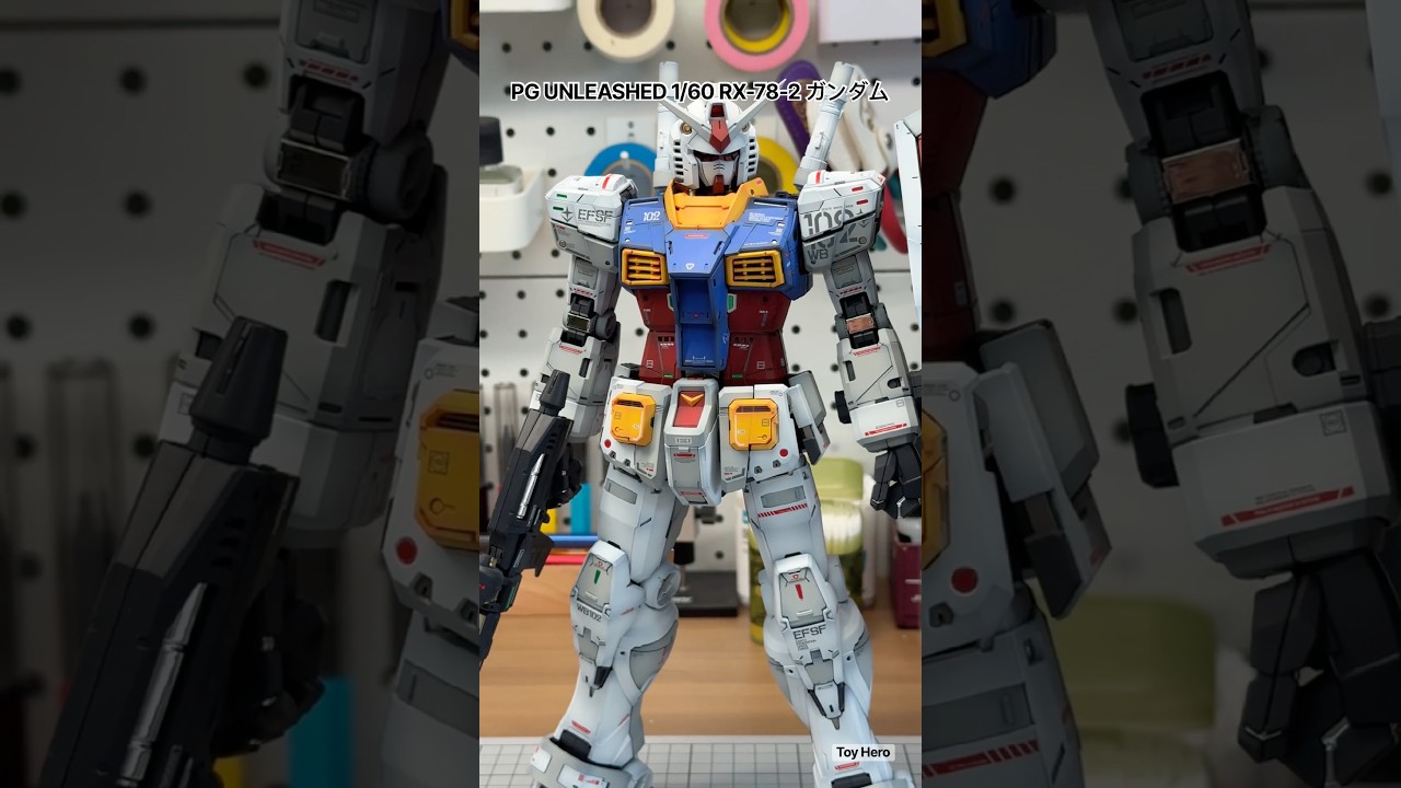 PG UNLEASHED 1/60 RX-78-2 ガンダム！緻密スジ彫り＆多色塗り分け全