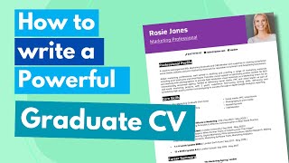 How to write a graduate CV that gets interviews
