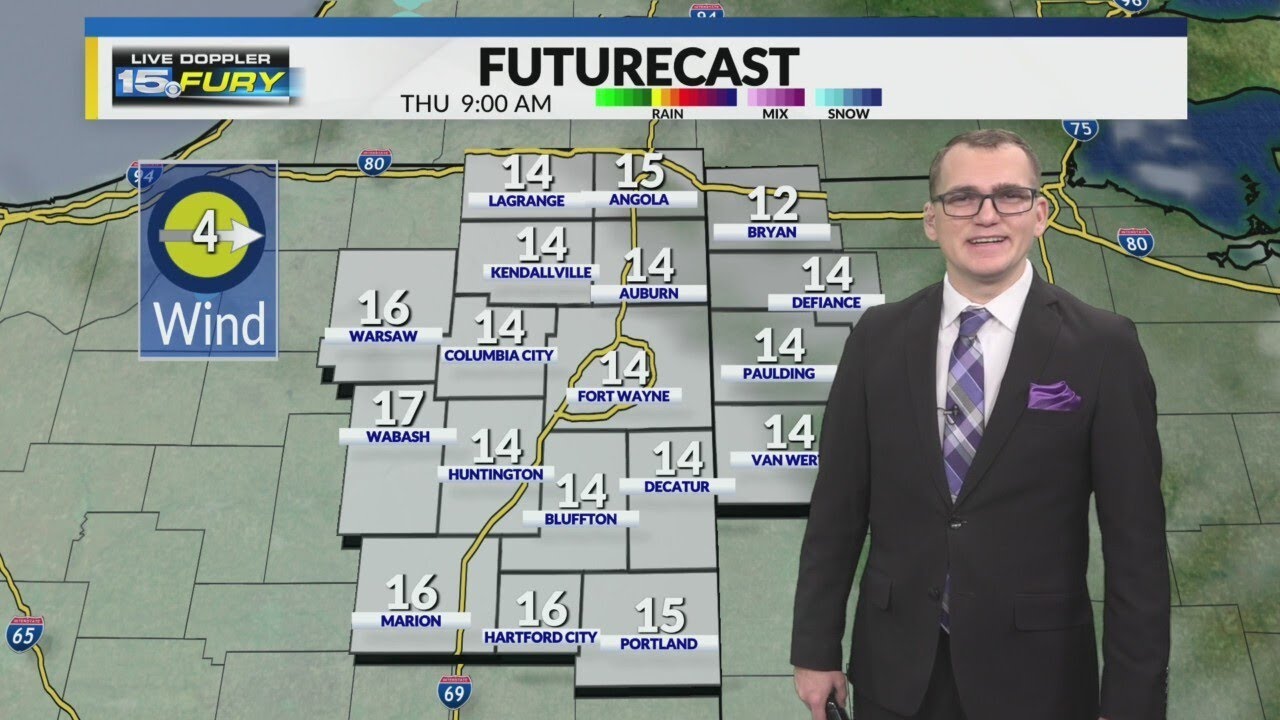 A few scattered snow showers this afternoon - YouTube
