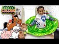 Animals Hide & Seek Through Magic Portal! (Learn Animal Names with Goo Goo Colors)