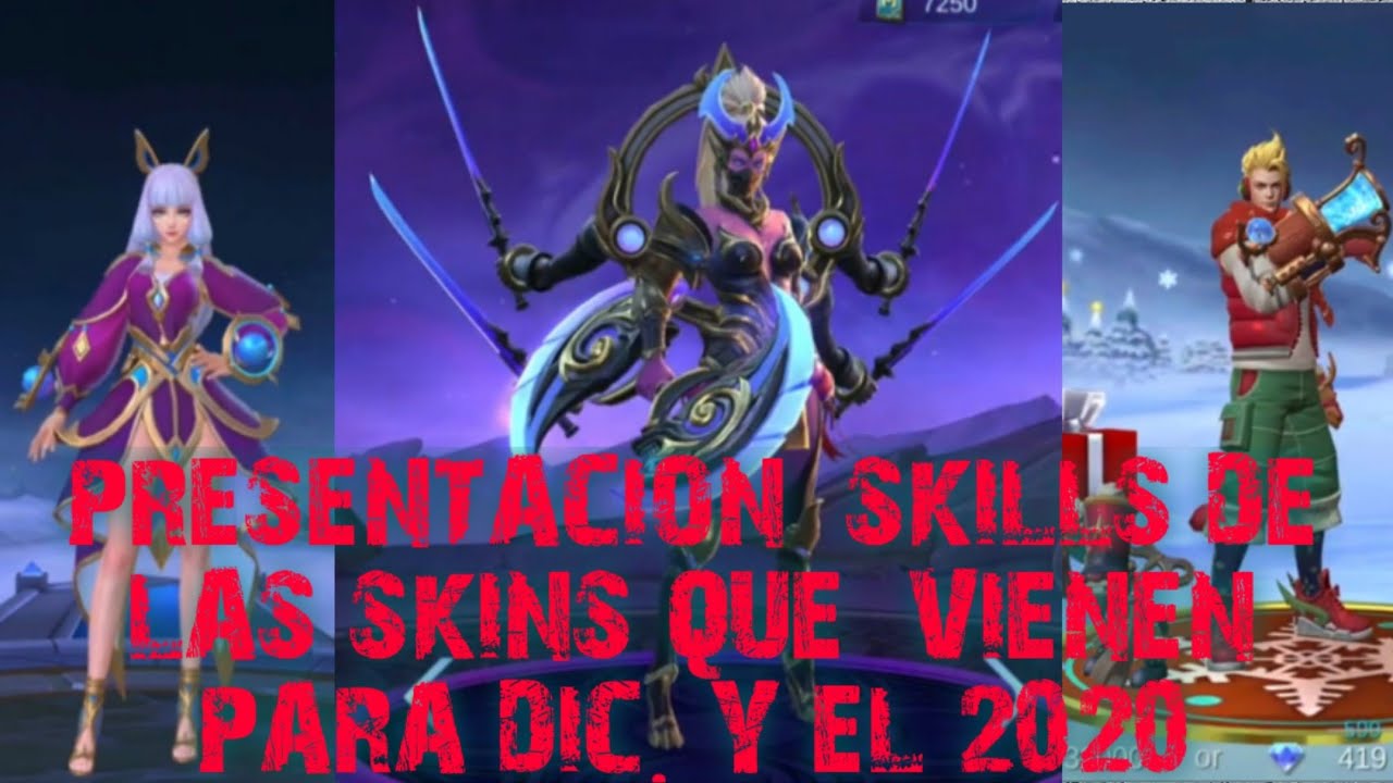 DICIEMBRE Y 2020 SKINS NUEVAS | MOBILE LEGENDS - YouTube