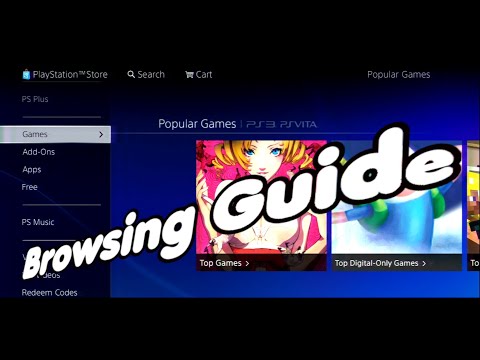 Playstation 3 PSN Store Browsing Guide