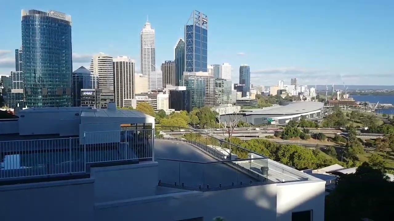 Jacob's Ladder & Cultural Center Light show! Perth Australia