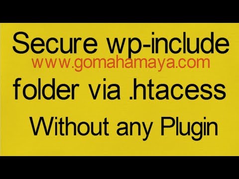 Secure WordPress Wp-include Folder Via .htacess Files In WordPress