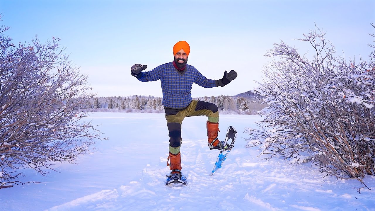 Snowshoeing and Bhangra on Frozen Fish Lake, Yukon, Canada YouTube