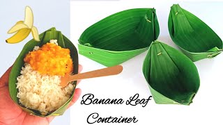 How To Make Banana Leaf Plate | Banana Leaf Container DIY | Banana Leaf Cutting | Leaf Plates Making