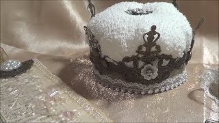 Pincushion Crown Metal Filigree and Bookmark - Shabbylishious DT Project
