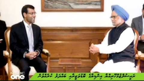 Presidential welcome to India - dhivehi khabaru (04 oct 2010) mnbc-747