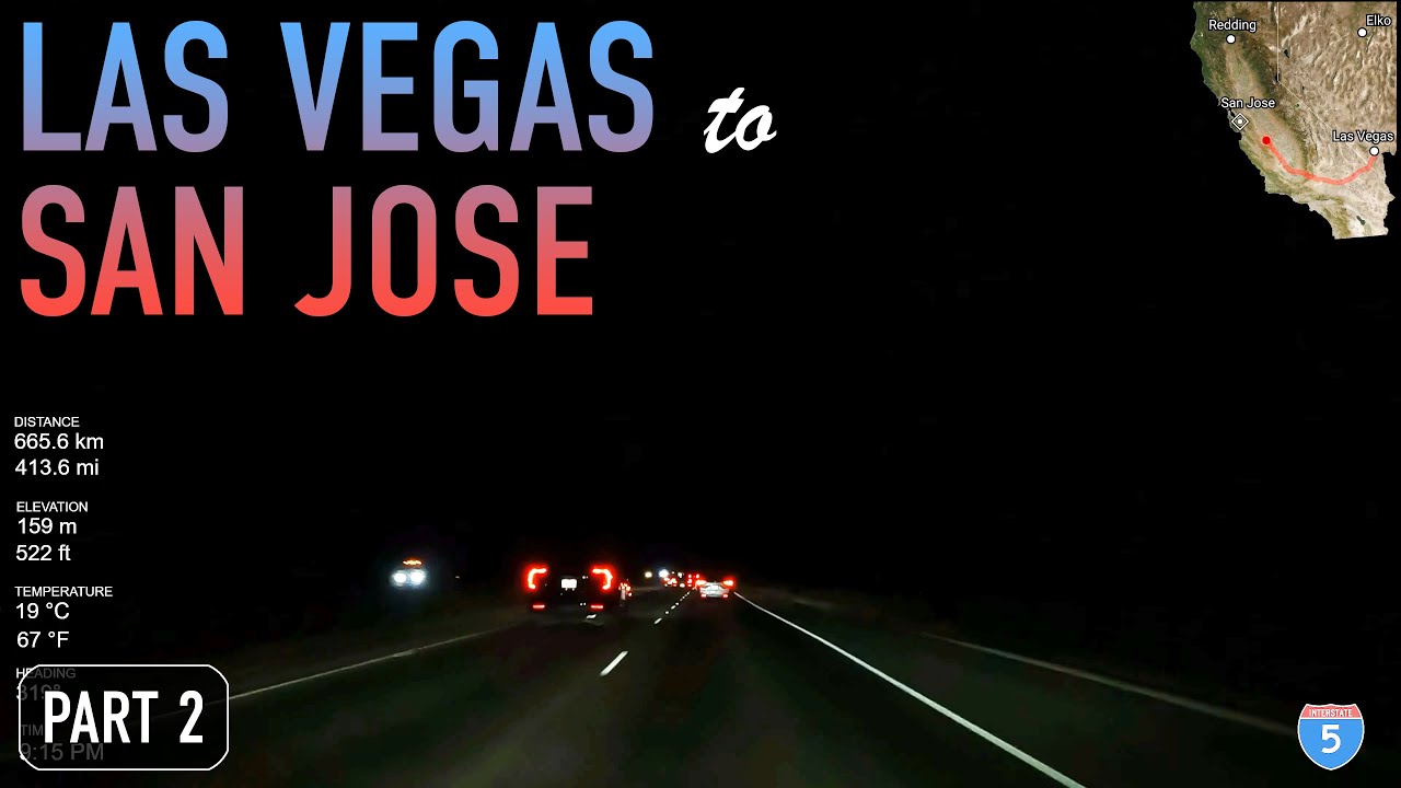 san jose to vegas road trip