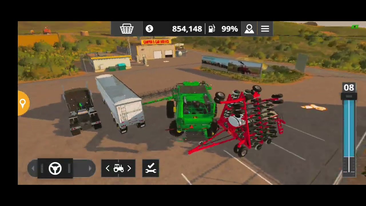 vendendo feno é colhendo Canola