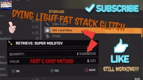 DYING LIGHT STILL WORKING 2021 NO LAN HOW TO TURN ANY ITEM INTO A FAT STACK EASY DUPLICATION METHOD!