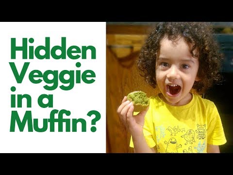 Hidden Veggie in Spinach Banana Oat Muffins for Toddlers: