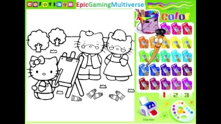 Hello Kitty Coloring Game Gameplay screenshot 4