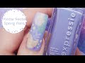 Matte Pastel Spring Nail Art (With Essie Polish and Loose Glitter!) - femketjeNL