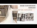 One wedding dress.. several styles