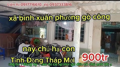 Ms289-Bán gấp nhà vườn có ao cá xã bình xuân gò công,734m² có 50thổ 900tr thương lượng chính chủ