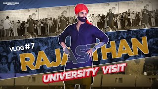 Parmish Verma Vlog 07 | Rajasthan University Visit | ParmishVermaOriginals