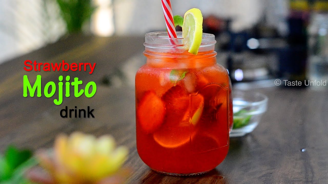 Mojito Drink | Strawberry Mojito | Mocktail | Summer Drinks | Taste Unfold