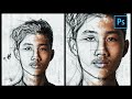 [ Photoshop Tutorial ] PENCIL ART EFFECT - Potrait Sketch