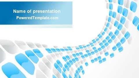 Blue Dots PowerPoint Template by PoweredTemplate.com