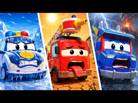 Resgate de Vulcão, Geleira e Seca! | Equipe Salva Car City | Super Truck - Link Force