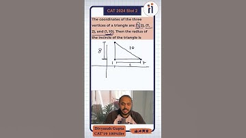 CAT 2025 Previous Year Questions: Coordinate Geometry Question Solved in 60 Seconds