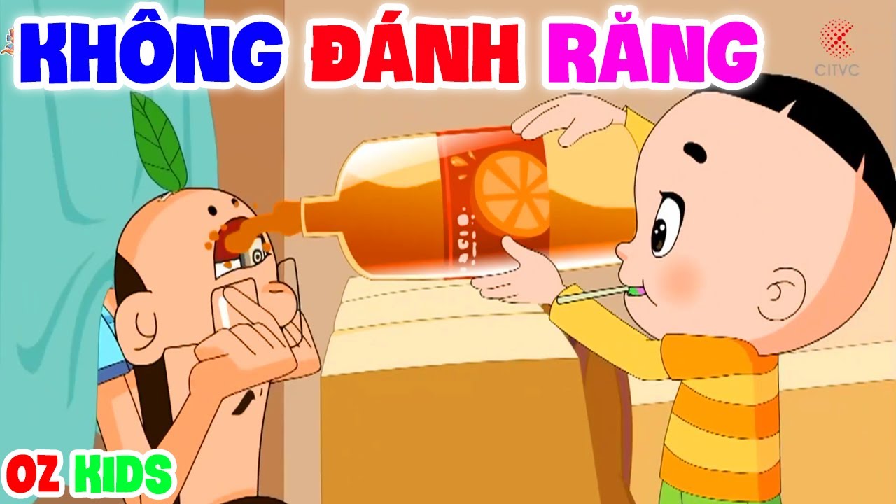 cai at rio66 Con Đầu To Không Đánh Răng Nên Bị Sâu Răng - Bố Đầu Nhỏ Con Đầu To - Hoạt Hình Hay Nhất