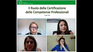 "Il ruolo della certificazione delle competenze professionali": webinar del 7 luglio 2022