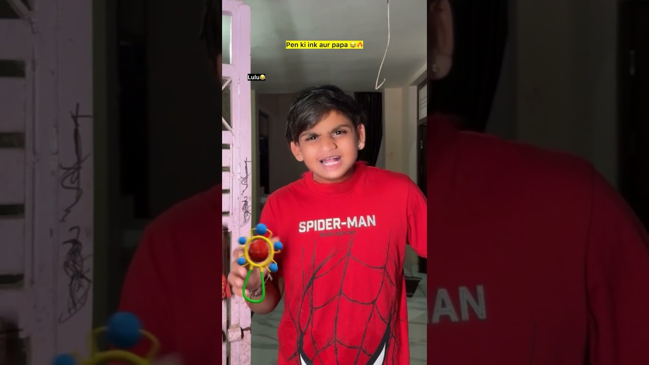 Pen ki ink aur papa 😂🔥| Indian family #shorts #indian #chaman #relatable #chotabhai #bachpan