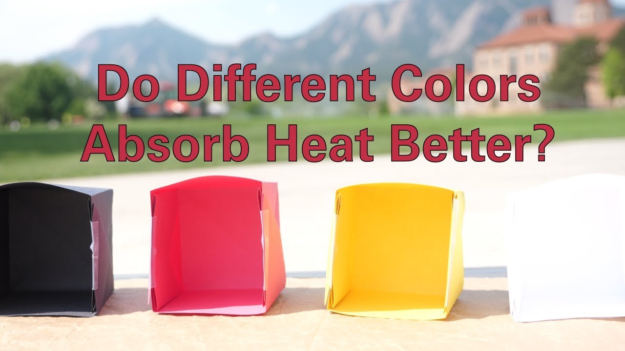 Do Different Colors Absorb Heat Better 