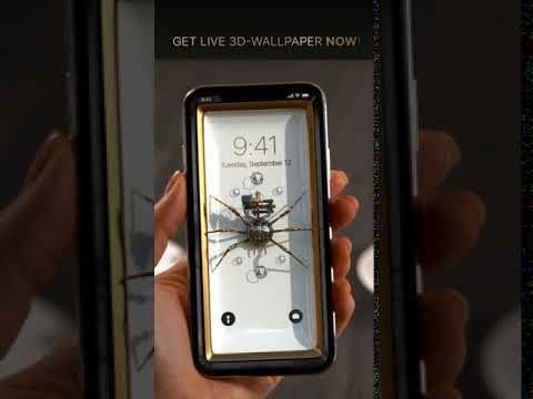 3d 4d spider live wallpaper for phone by Walli fly