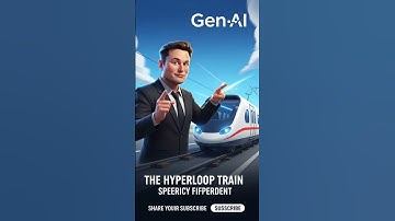 Elon Musk hyperloop train Gen Ai train #shortsfeed #viral #ai#elonmusk