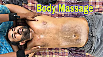 Oil & Stone Chest Massage: Fun Tickling Reactions!