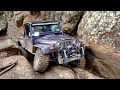 Jeep scrambler killing it off road  cut rock watagans