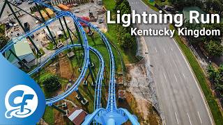 Lightning Run front seat on-ride 4K POV Kentucky Kingdom