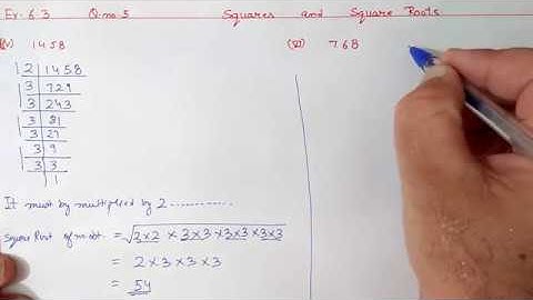 Ex.5.3 Q.5 Chapter:5 Squares and Square Roots | Ncert Maths Class 8 | Cbse.